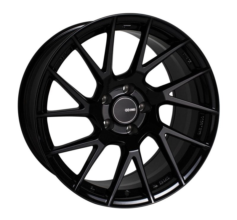 Enkei TM7 18x8.5 5x114.3 38mm Offset 72.6mm Bore Gloss Black Wheel