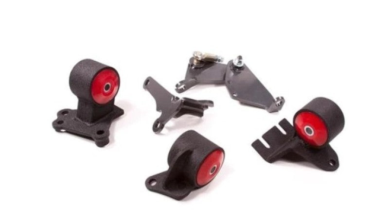 Innovative 90-93 Integra B-Series Black Steel Mounts 95A Bushings (Cable to Hydro Conversion)