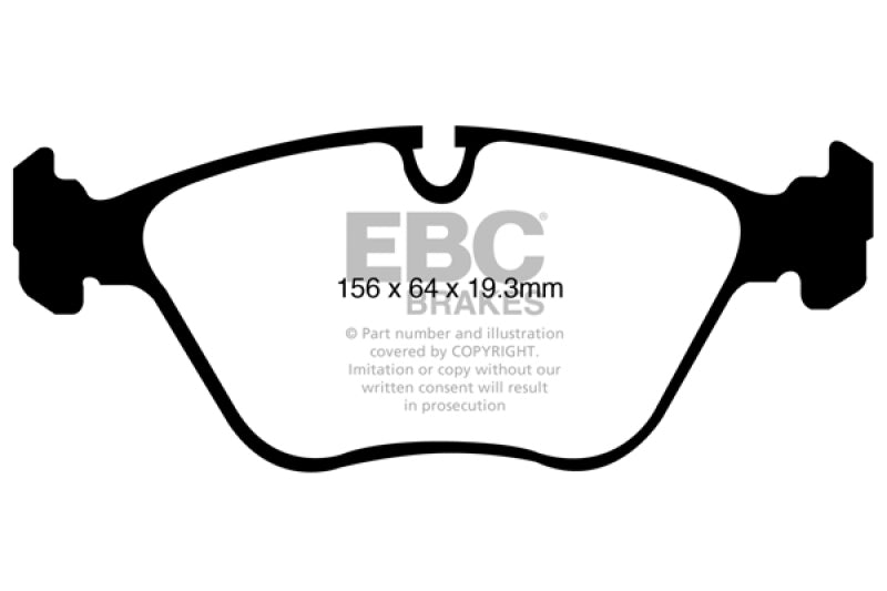 
                      
                        EBC 10-14 BMW X5 4.4 Twin Turbo (50) Yellowstuff Front Brake Pads
                      
                    