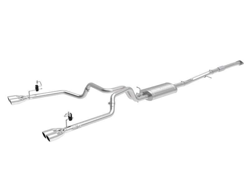 aFe Vulcan Series 3-2.5in 304SS Wydech Cat-Back z polerowanymi końcówkami 2019 GM Silverado/Sierra 1500 L4-2.7L (t)