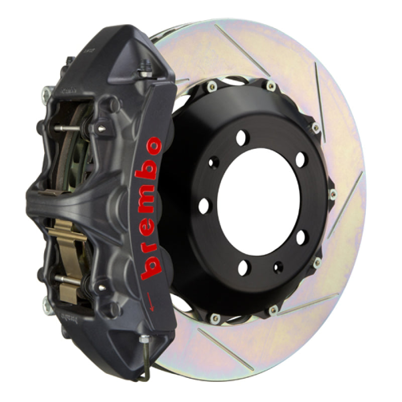 Brembo 95-98 993 C2/C4/C4S/Turbo Fr GTS BBK 6 Piston Cast 355x32 2pc Rotor Slotted Type1-Black HA