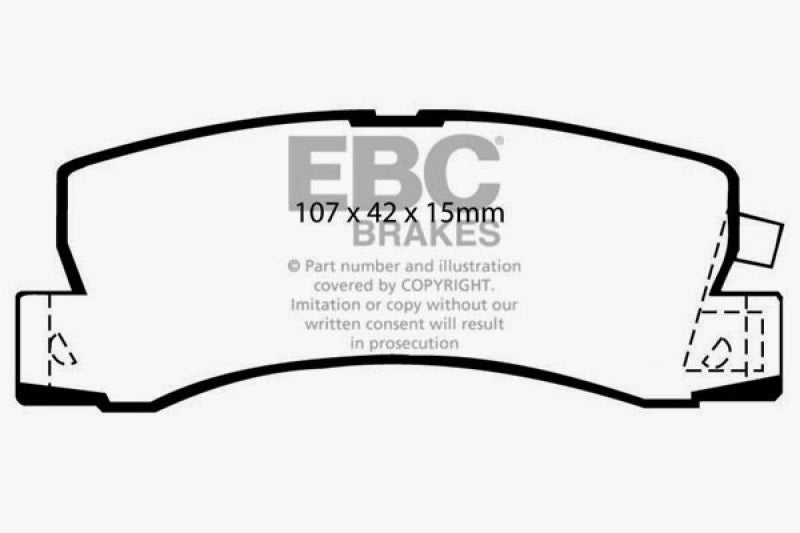 
                      
                        EBC 90-91 Lexus ES250 2.5 Yellowstuff Rear Brake Pads
                      
                    