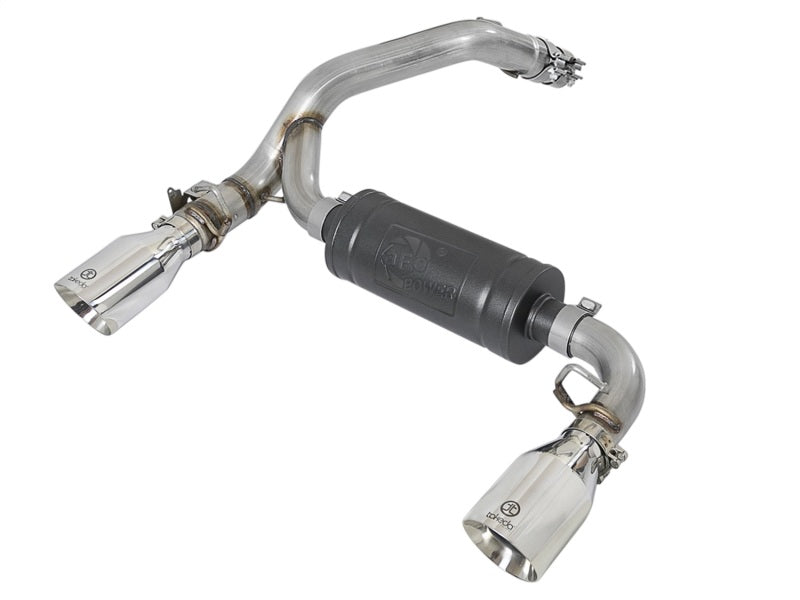 aFe Takeda 3in 304 SS Axle-Back Exhaust System w/ Polished Tip 16-18 Ford Focus RS 2.3L (t)