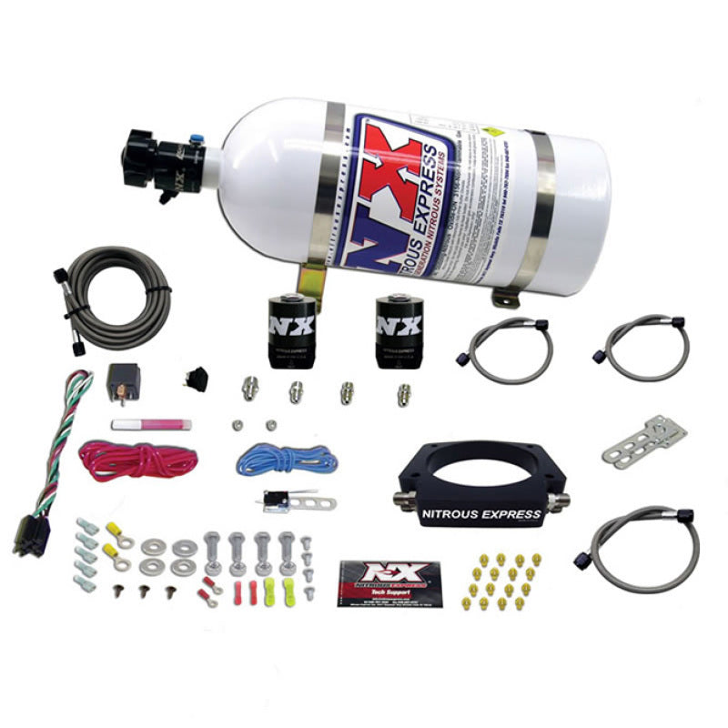 Nitrous Express GM LS 102 mm Nitrous-Plattensatz (50–400 PS) mit 10-Pfund-Flasche