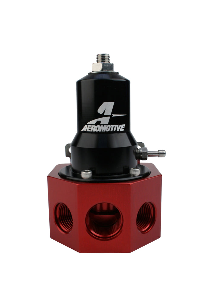 
                      
                        Aeromotive Regulator - 30-120 PSI - .500 Valve - 4x AN-08 and AN-10 inlets / AN-10 Bypass
                      
                    