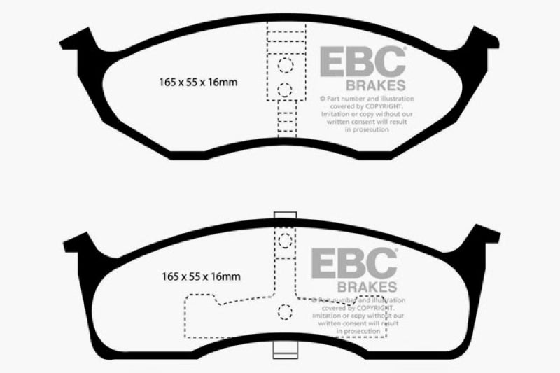 
                      
                        EBC 99-04 Chrysler 300M 3.5 Yellowstuff Front Brake Pads
                      
                    