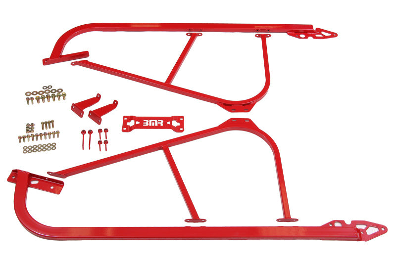 BMR 08-17 Challenger Bolt-On Subframe Connectors - Red