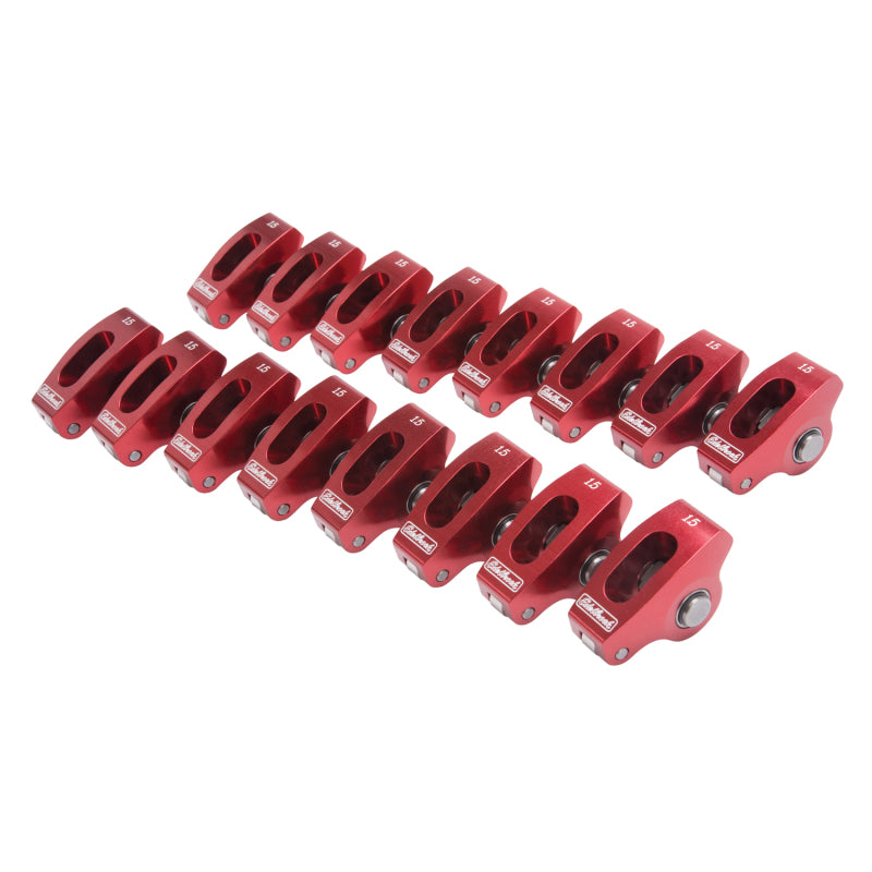 
                      
                        Edelbrock Roller Rocker Arm Wide Body SBC 1 5 1 (Set of 16)
                      
                    