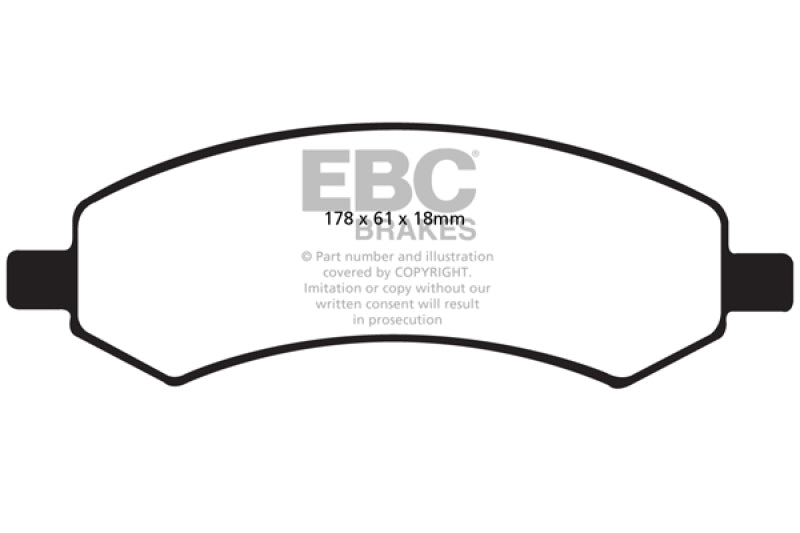 
                      
                        EBC 06-09 Chrysler Aspen 4.7 Yellowstuff Front Brake Pads
                      
                    