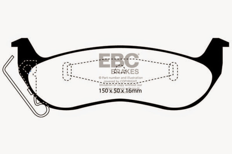 
                      
                        EBC 03+ Ford Crown Victoria 4.6 Redstuff Rear Brake Pads
                      
                    