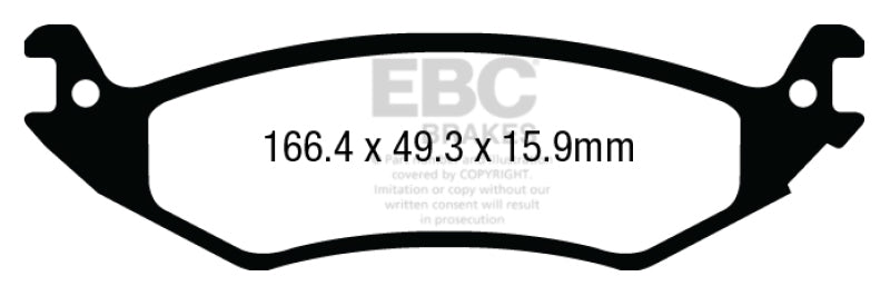 
                      
                        EBC 04-07 Ford Econoline E150 4.6 Yellowstuff Rear Brake Pads
                      
                    