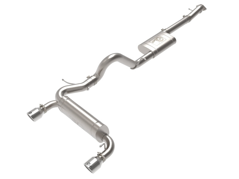 aFe 2021+ Ford Bronco L4-2.3L (t) / V6-2.7L (tt) Vulcan 3 cale na 2.5 cala SS Cat-Back - Polerowany