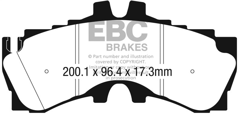 EBC 2018+ Lexus LC500 5.0L Redstuff Front Brake Pads