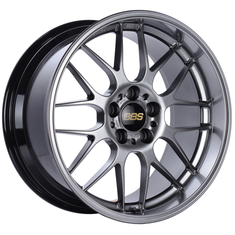 BBS RG-R 19x9.5 5x114.3 ET22 Diamond Black Wheel -82mm PFS/Clip Required