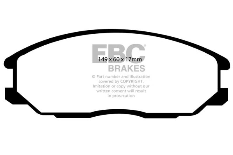 
                      
                        EBC 01-06 Hyundai Santa Fe 2.4 Yellowstuff Front Brake Pads
                      
                    