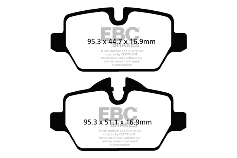 
                      
                        EBC 10+ Mini Countryman 1.6 Cooper Yellowstuff Rear Brake Pads
                      
                    