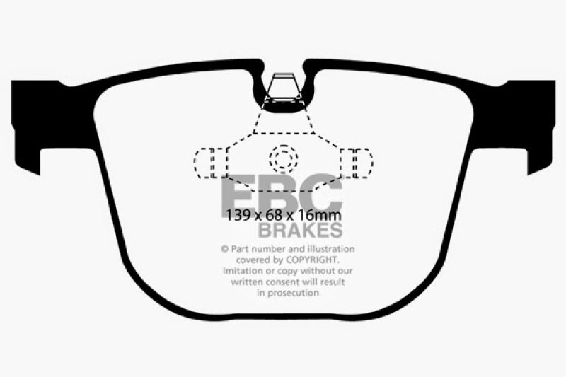 
                      
                        EBC 08-10 BMW M3 4.0 (E90) Redstuff Rear Brake Pads
                      
                    