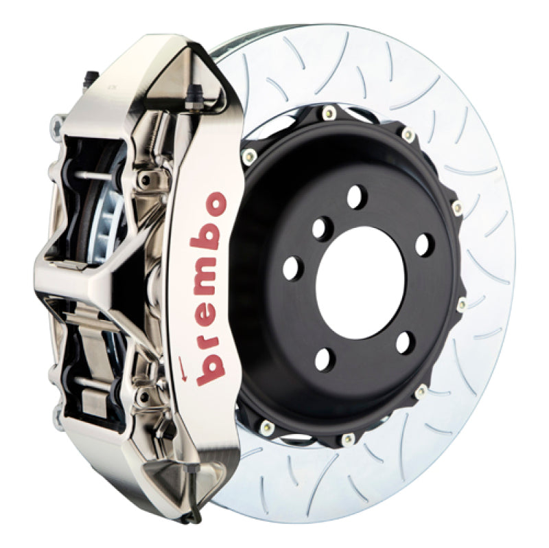 Brembo 03-08 SL500 Front GTR BBK 6 Kolben Billet 355x32 2pc Rotor Slotted Type3-Nickel