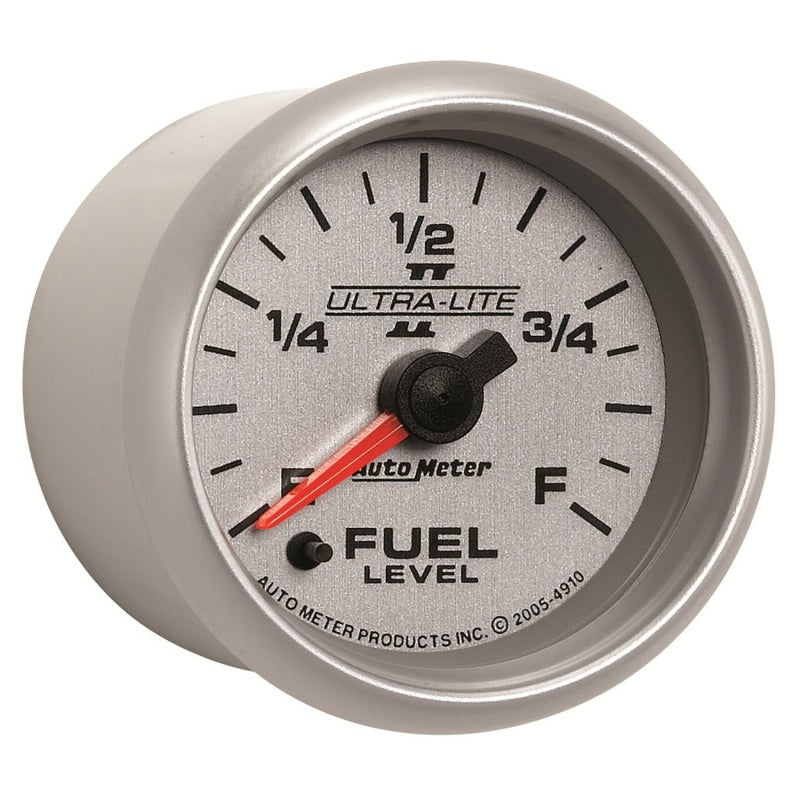 
                      
                        Autometer Ultra-Lite II 2-1/16in 0-280 Ohm Programmable Fuel Level Gauge
                      
                    