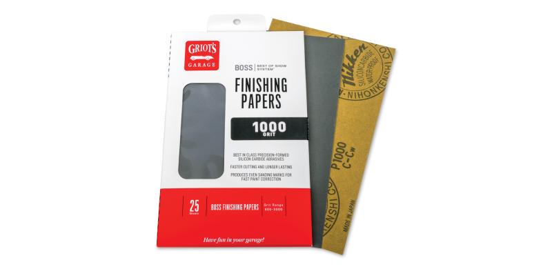 Griots Garage BOSS Finishing Papers – 1000 g – 5,5 Zoll x 9 Zoll (25 Blatt)