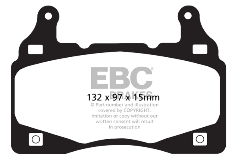 
                      
                        EBC 11-15 Chevrolet Camaro (5th Gen) 6.2 Yellowstuff Front Brake Pads
                      
                    