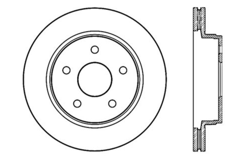 StopTech Drilled Sport Brake Rotor