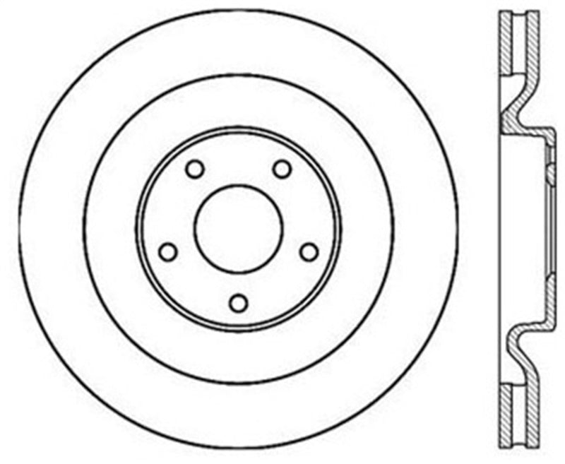 StopTech Power Slot 06-10 Corvette (Z06) / 10 Corvette Grand Sport Front Right Slotted CRYO Rotor