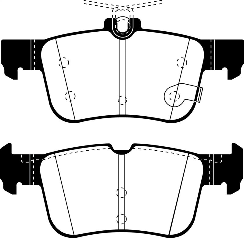 EBC 2013+ Lincoln MKZ 2.0L Hybrid Redstuff Rear Brake Pads