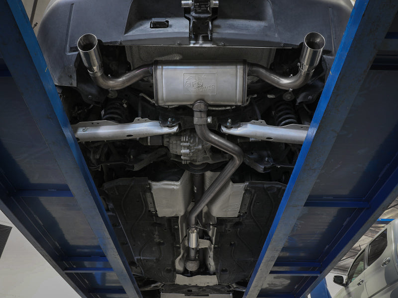 Układ wydechowy aFe Ford Bronco Sport 21-22 L3-1.5L (t)/L4-2.0L (t) Vulcan Cat-Back - czarne końcówki