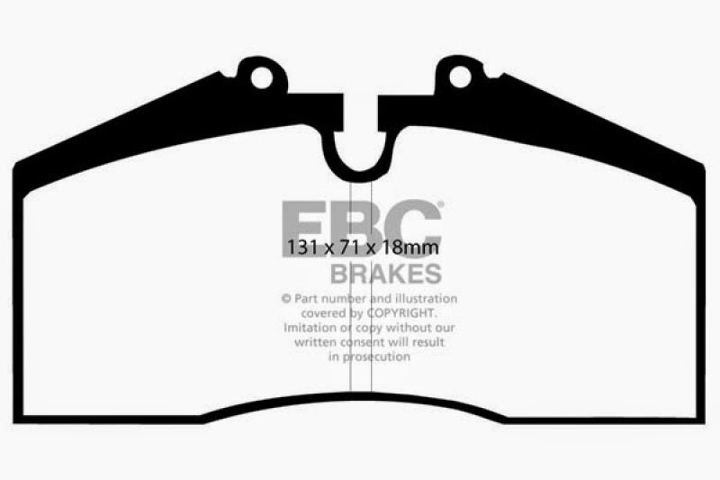 EBC 96-98 Porsche 911 (993) 3.6 Carrera 4S Bluestuff Rear Brake Pads