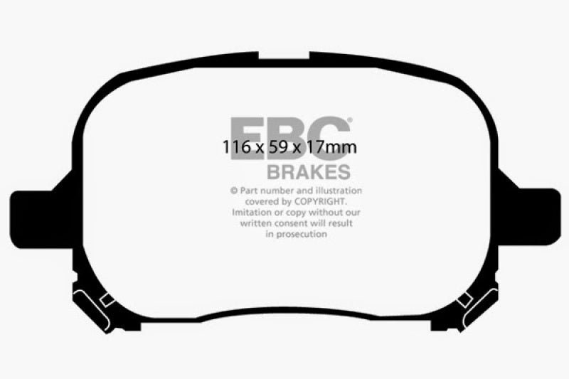 
                      
                        EBC 97-99 Lexus ES300 3.0 Yellowstuff Front Brake Pads
                      
                    