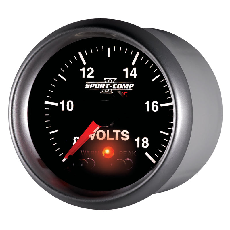 
                      
                        Autometer Sport-Comp II 2-1/16in Digital Voltometer Gauge - 18V
                      
                    