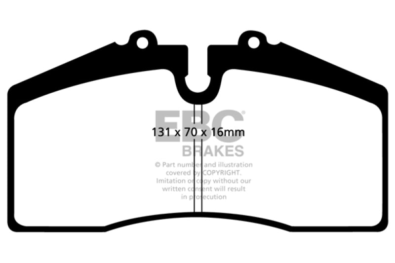 
                      
                        EBC 05+ Ford Saleen Mustang Brembo front calipers Yellowstuff Front Brake Pads
                      
                    