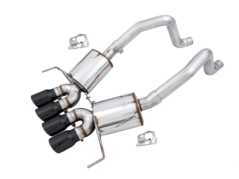 AWE Tuning 14-19 Chevy Corvette C7 Z06/ZR1 Touring Edition Axle-Back-Auspuff mit schwarzen Spitzen