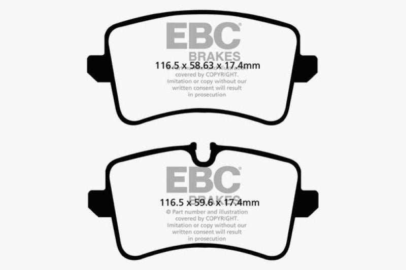 
                      
                        EBC 11 Audi A6 2.0 Turbo Yellowstuff Rear Brake Pads
                      
                    