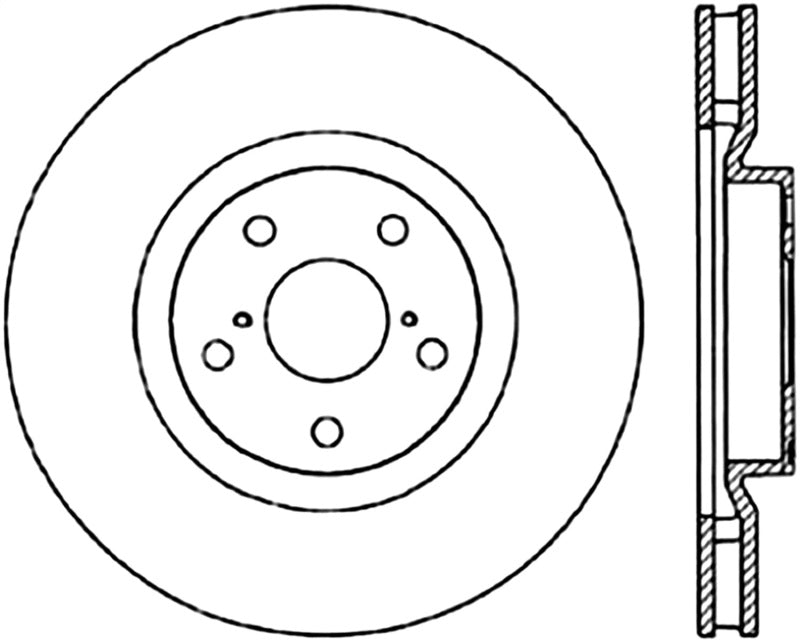 StopTech Power Slot 5/93-98 Supra Turbo Front Left SportStop CRYO Slotted Rotor