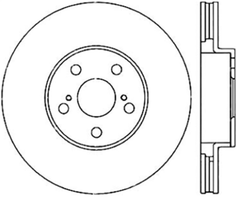 StopTech Power Slot 00-05 Celica GTS/ 01-05 GT/ 05-09 Scion tC CRYO Front Right Rotor