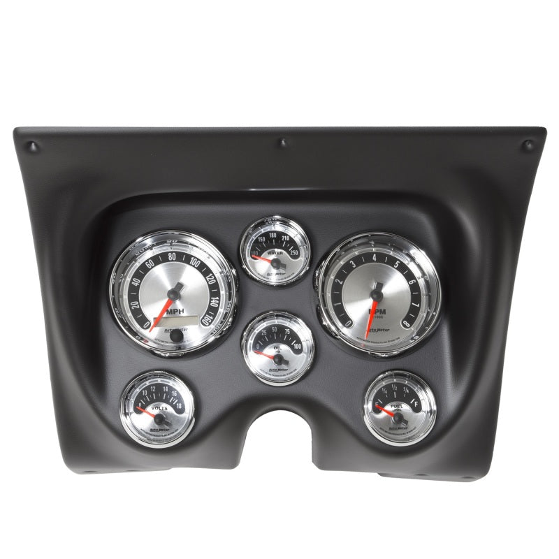 Autometer American Muscle Gauge Kit 6 Pc Camaro/Firebird 67-68 Tach/Mph/Fuel/Oilp/Wtmp/Volt