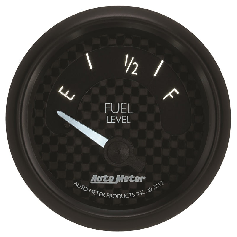 
                      
                        Autometer GT Series 52mm Short Sweep Electronic 73-10 ohms Fuel Level (For most Ford and Chrysler)
                      
                    