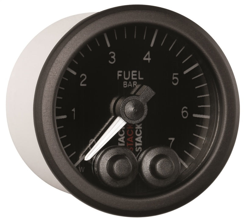 
                      
                        Autometer Stack 52mm 0-7 Bar M10 Male Pro-Control Fuel Pressure Gauge - Black
                      
                    