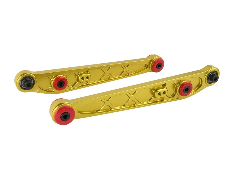 
                      
                        Skunk2 Honda/Acura EK Alpha Series Rear Lower Control Arm Set - Gold
                      
                    