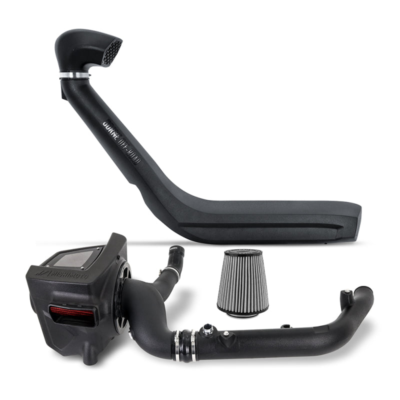 Mishimoto 2021+ Bronco 2,7 l Ansaug-/Schnorchelpaket – trocken waschbarer Filter