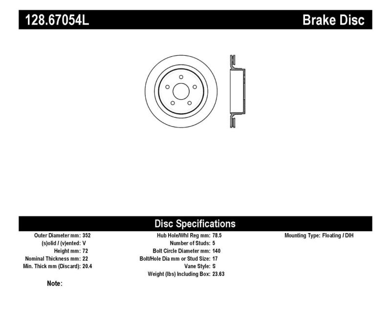 
                      
                        StopTech Drilled Sport Brake Rotor
                      
                    