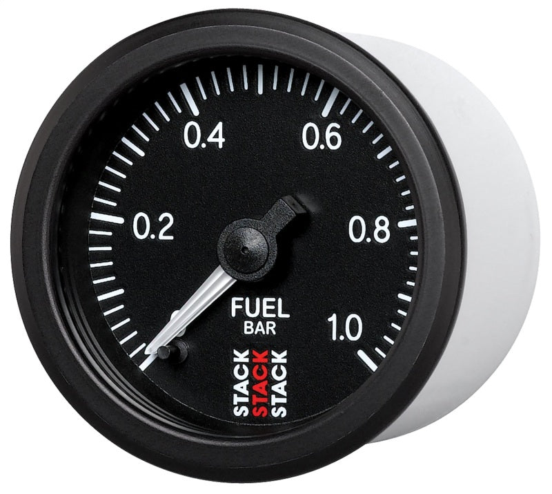 
                      
                        Autometer Stack 52mm 0-1 Bar M10 Male Pro Stepper Motor Fuel Pressure Gauge - Black
                      
                    