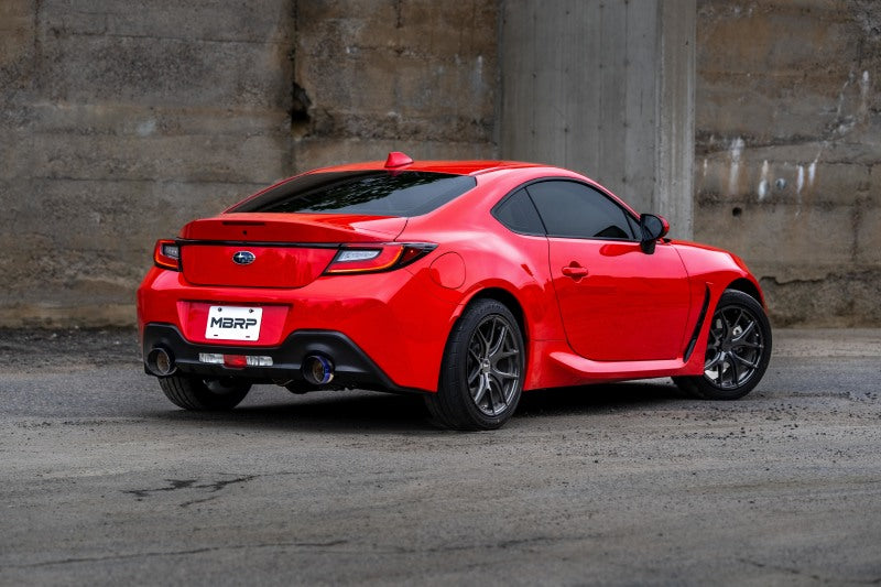 
                      
                        MBRP 2022 Subaru BRZ 2.4L/Toyota GR86 2.4L 2.5in Dual Split Rear Exit w/5in OD Burnt End Tips - T304
                      
                    