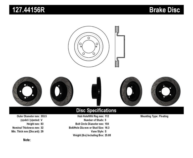 
                      
                        StopTech 07-09 Toyota Tundra / 08-09 Toyota Sequoia Front Right Slotted & Drilled Rotor
                      
                    