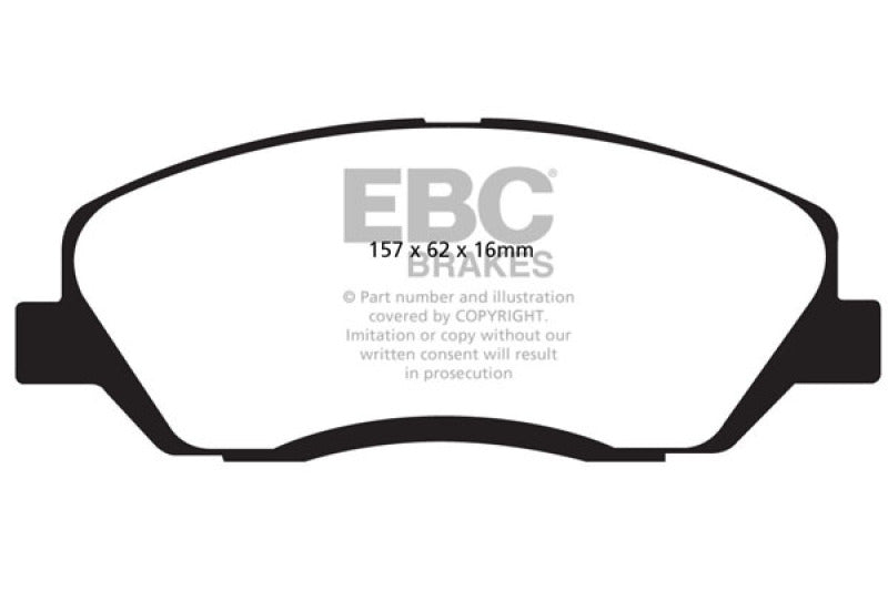 
                      
                        EBC 06-09 Hyundai Entourage 3.8 Yellowstuff Front Brake Pads
                      
                    