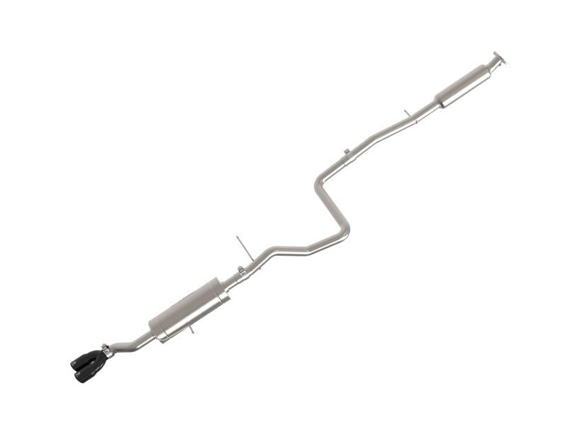 aFe Takeda Series 2 1/2 cala 304 SS Cat-Back 14-19 Ford Fiesta L4-1.6L z czarną końcówką