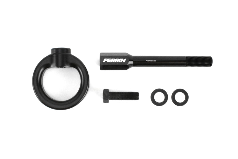 PERRIN 02–07 Subaru WRX/STI Abschlepphaken-Set (vorne) – Mattschwarz