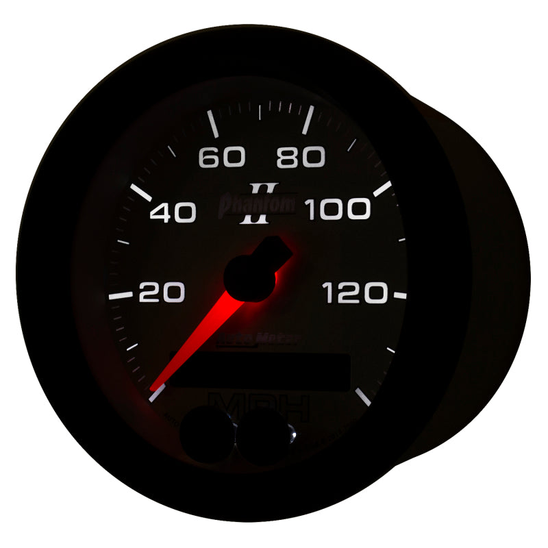 
                      
                        Autometer Phantom II 3-3/8in 0-140MPH In-Dash Electronic GPS Programmable Speedometer
                      
                    